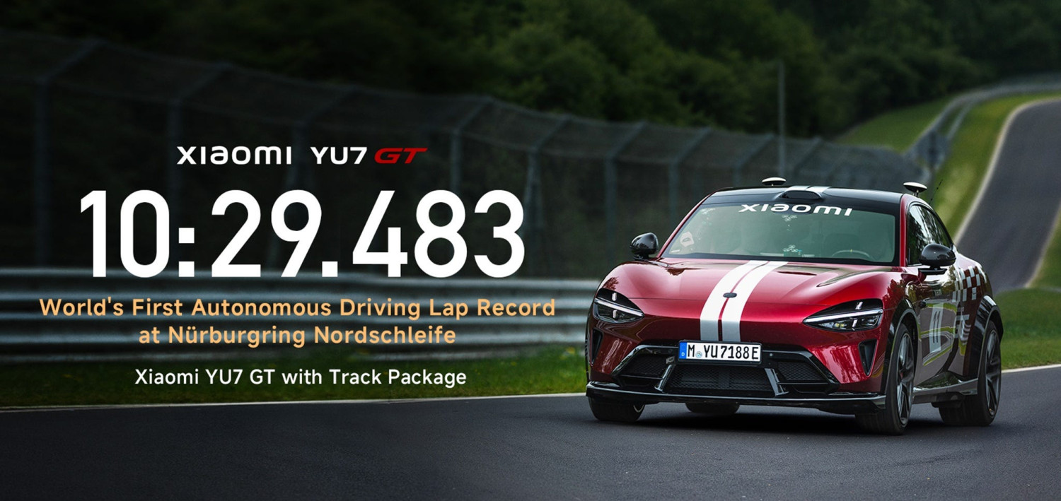 Xiaomi YU7 GT Makes Nurburgring History, Sets 10:29 Lap Time Without a Driver