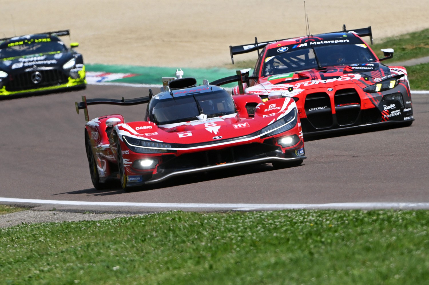 Following Ferrari Pole, Toyota Leads at Halfway Mark of the 6 Hours of Imola, WEC's Season Opener