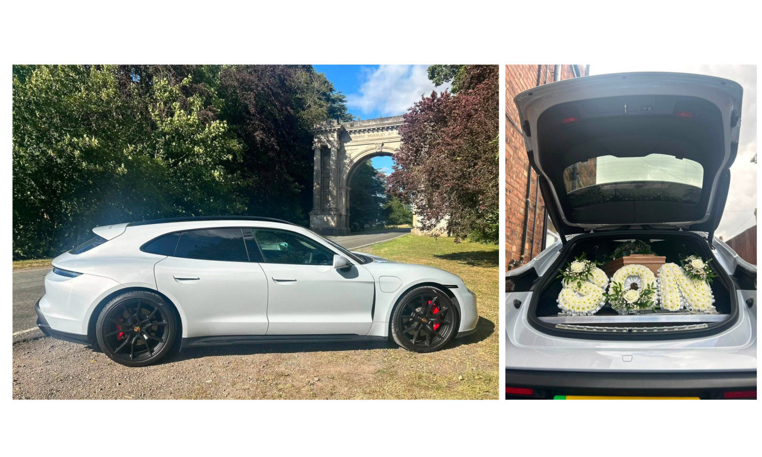 Porsche Taycan, Porsche Taycan Cross Turismo, Porsche, Funeral Home Creates Taycan Cross Turismo Hearse for Porsche Fan's Final Ride