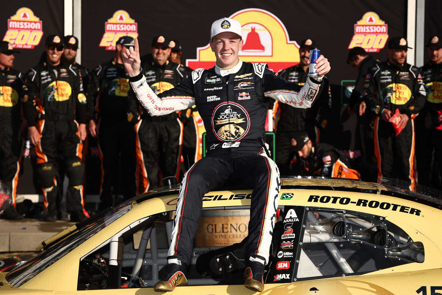 Connor Zilisch Stays Undefeated at Watkins Glen with Last Corner Pass on Jesse Love, Celebrates Safely