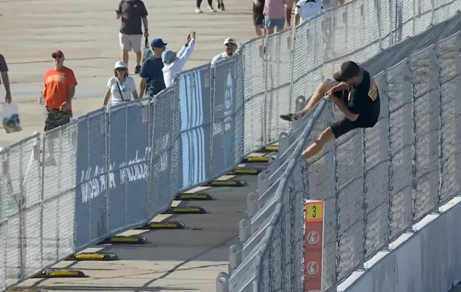 Fan Arrested by NCIS For Scaling Fence and Breaking onto NASCAR Track