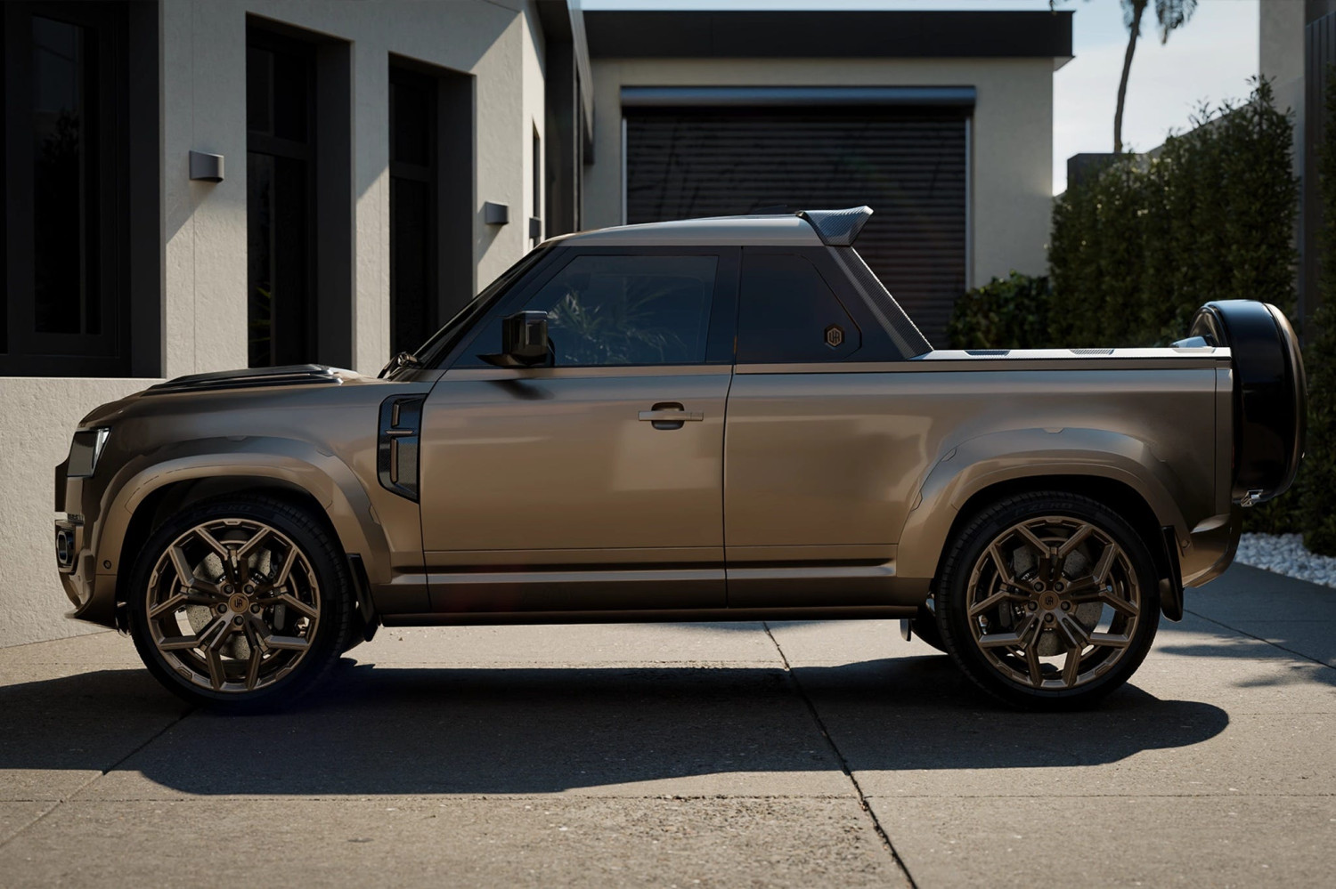 Land Rover Defender Transformed Into Carbon-Fiber-Bodied Sport Truck