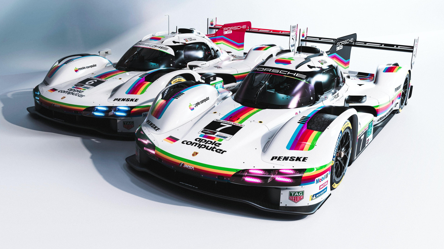 Porsche's Iconic Rainbow Apple Computer Race Car Livery Is Back