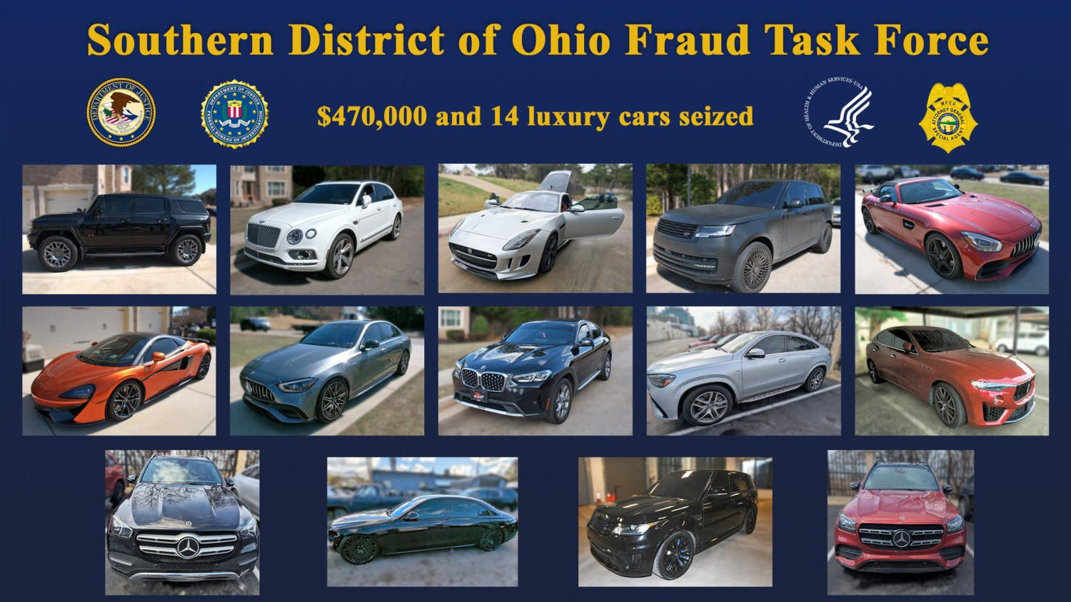 McLaren, Bentley, Feds Seize McLaren, Bentley, 12 Other Luxury Cars in Alleged $30 Million Medicaid Fraud Raid
