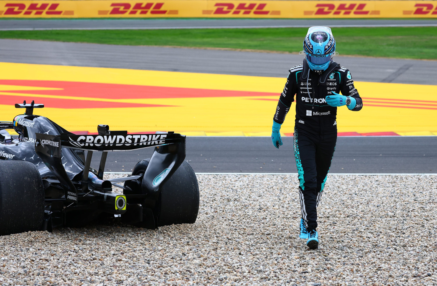 Mercedes, George Russell Blames Mercedes More Than Lewis Hamilton for Early Belgian GP Exit