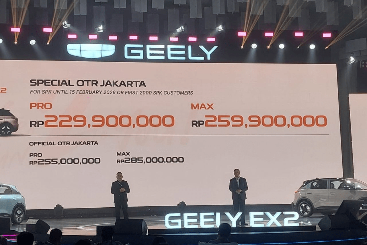 Geely Launches Locally Assembled EX2  in Indonesia, Priced From $13,600
