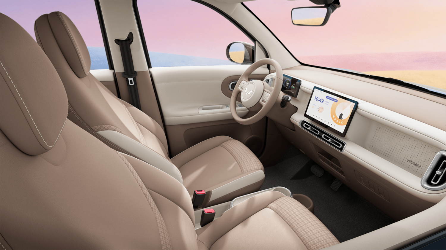 Fifth-Gen Hongguang MINIEV Debuts Interior Featuring 10.1-Inch Display