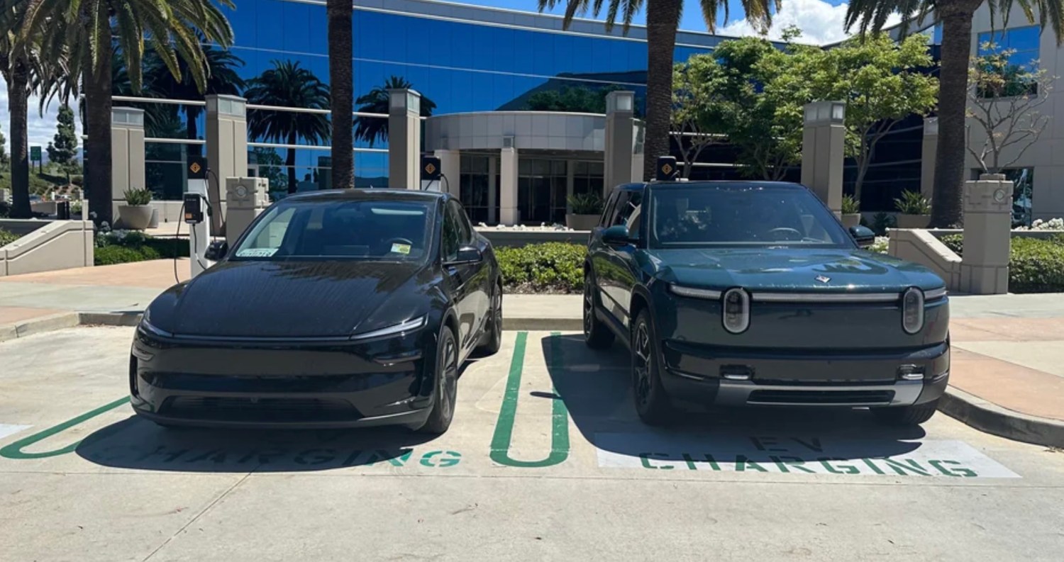 Rivian R2 vs Tesla Model Y spotted side-by-side: Detailed size comparison