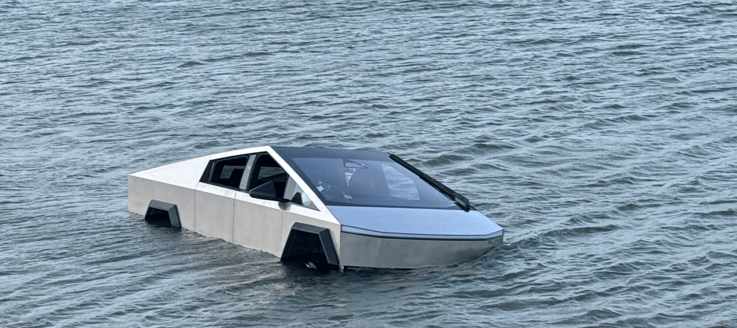 Tesla, Cybertruck, Elon Musk, Tesla Cybertruck owner believed Elon Musk when he said it could cross a lake — now he's in jail