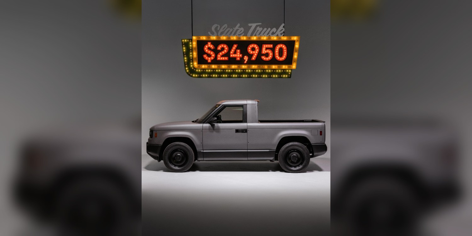 Slate, Slate Auto's electric truck starts at $24,950 with 205 miles of range