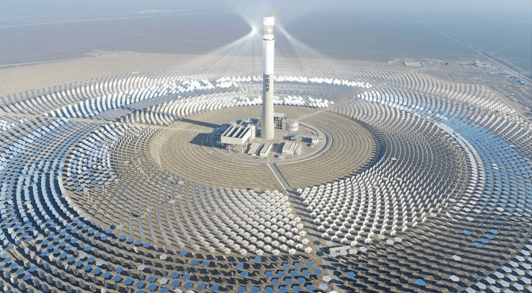 China's giant Gobi solar plant runs after dark on salt, not batteries