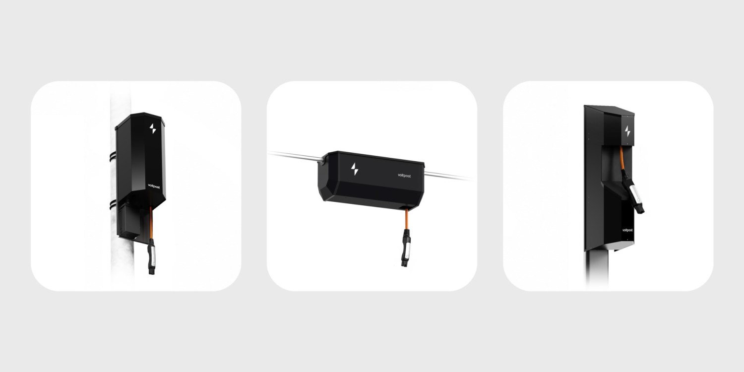 These EV chargers hang from garage ceilings – and install in hours