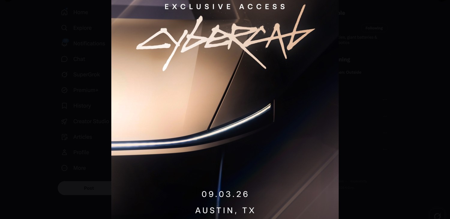 Tesla confirms Cybercab launch coming next week