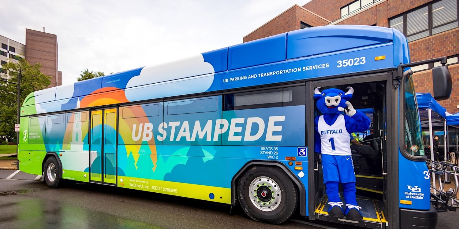 University at Buffalo adds electric buses to Stampede Fleet