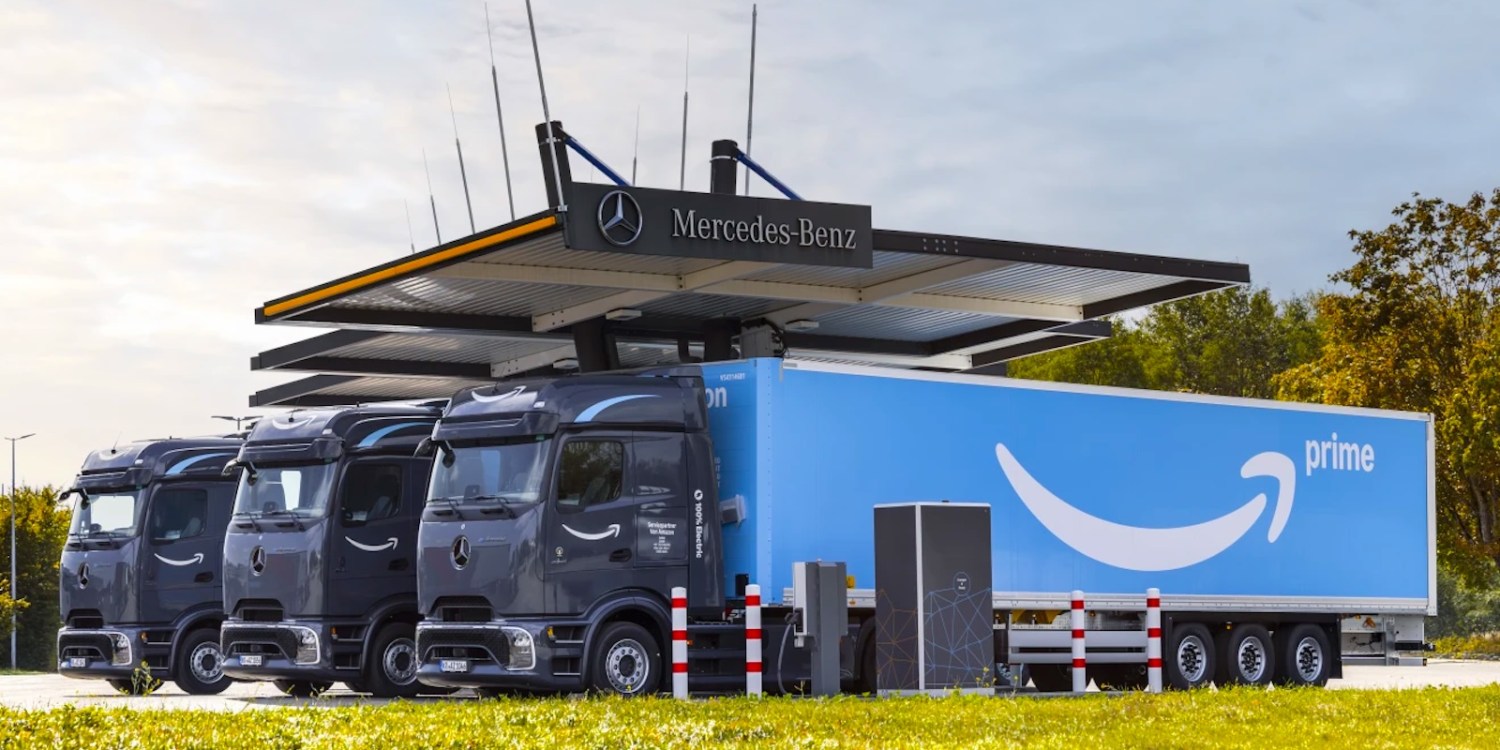 Amazon puts 50 Mercedes-Benz eActros electric semi trucks to work in Germany