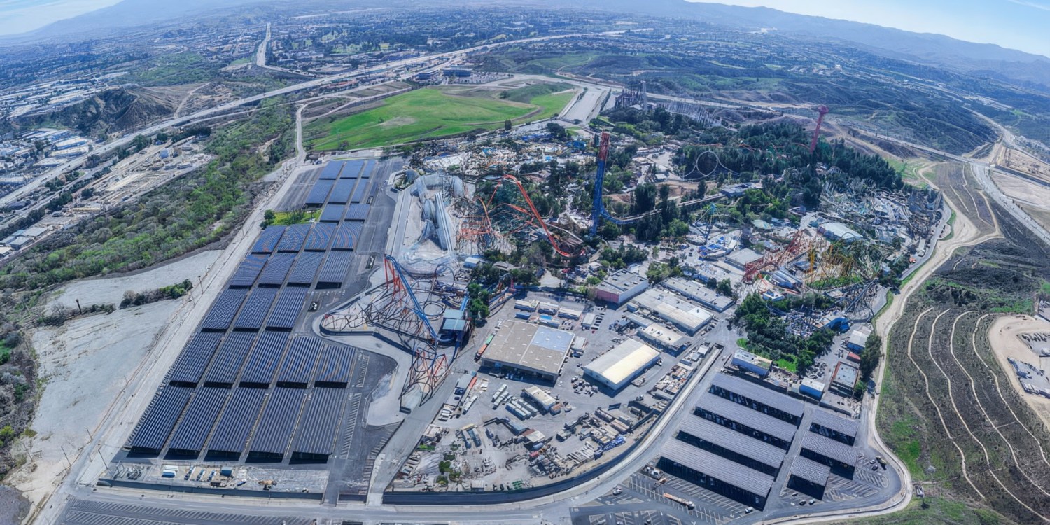 Six Flags has installed one of the largest solar carports in the US
