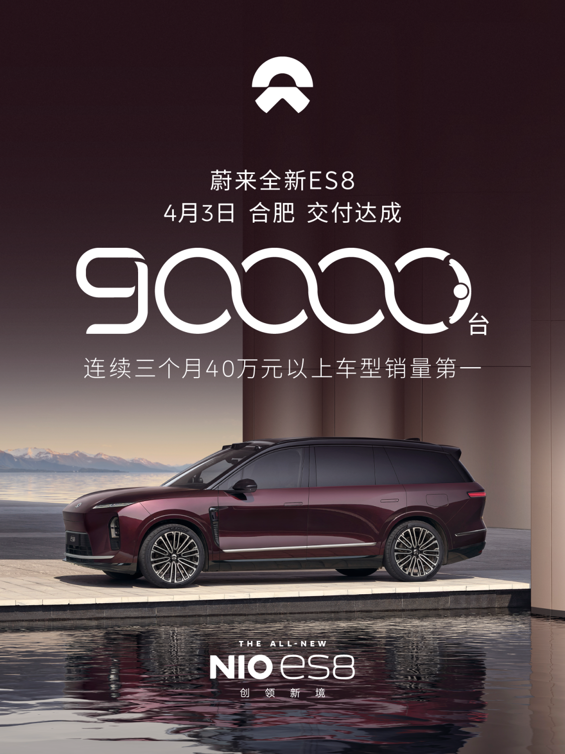 NIO, NIO's New ES8 Achieves 90,000th Delivery