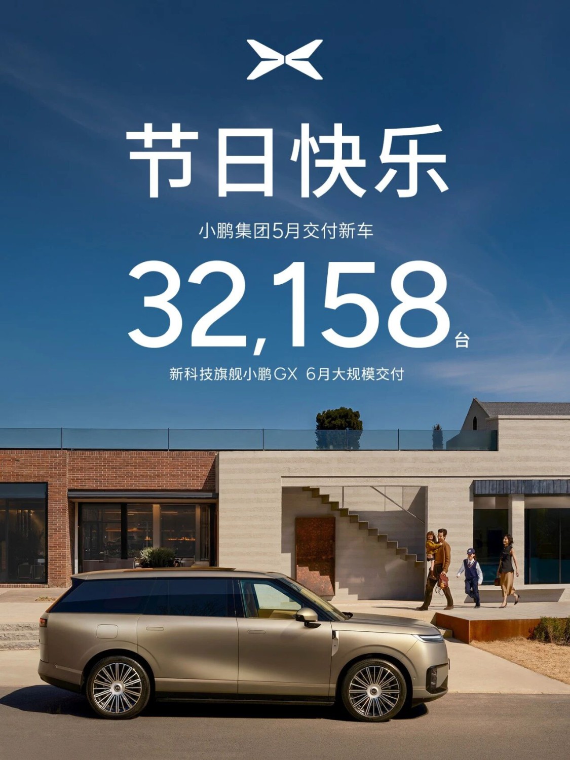 XPENG Group Delivered 32,158 New Vehicles in May