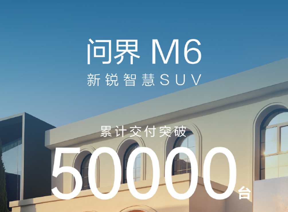 AITO M6 Cumulative Deliveries Surpass 50,000 Units