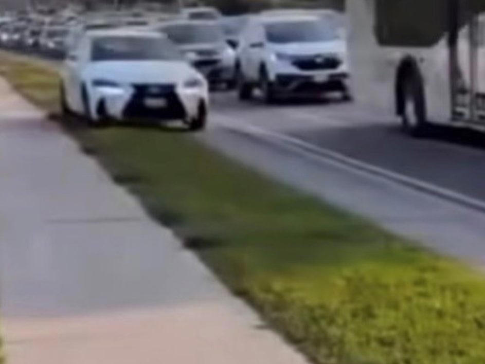 Lexus driver charged after car filmed on Brampton sidewalk in viral video