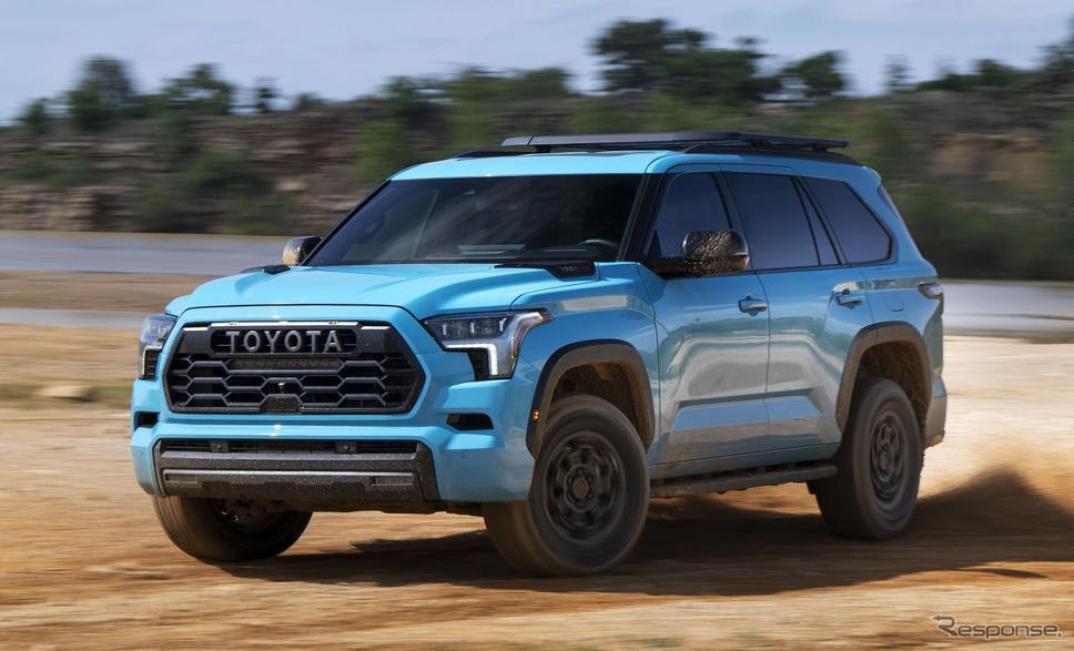 「ゴツい見た目に、爽やかなブルーは反則」新型トヨタ『セコイア』発表で高まる日本導入への期待