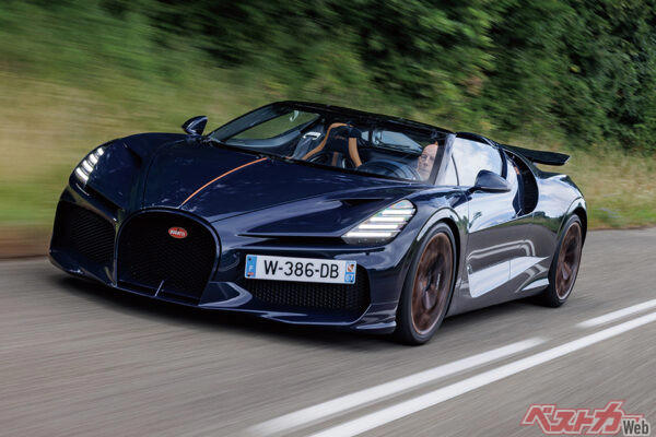 1600馬力のＷ16エンジン搭載!! 約8.6億円もする最高速450km/hの「ブガッティ ミストラル」はどんなクルマ？