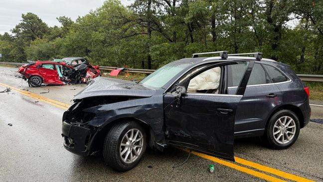 Crash shuts down Route 6 in Bourne