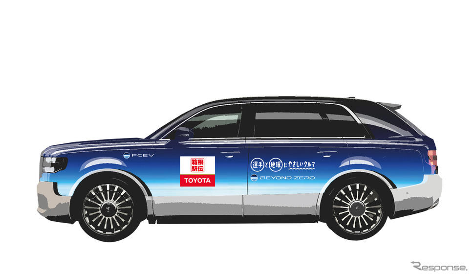 箱根駅伝の見どころは「EV白バイ」だけじゃない!トヨタの改造『センチュリー』登場に「みてみたい!」とSNS注目