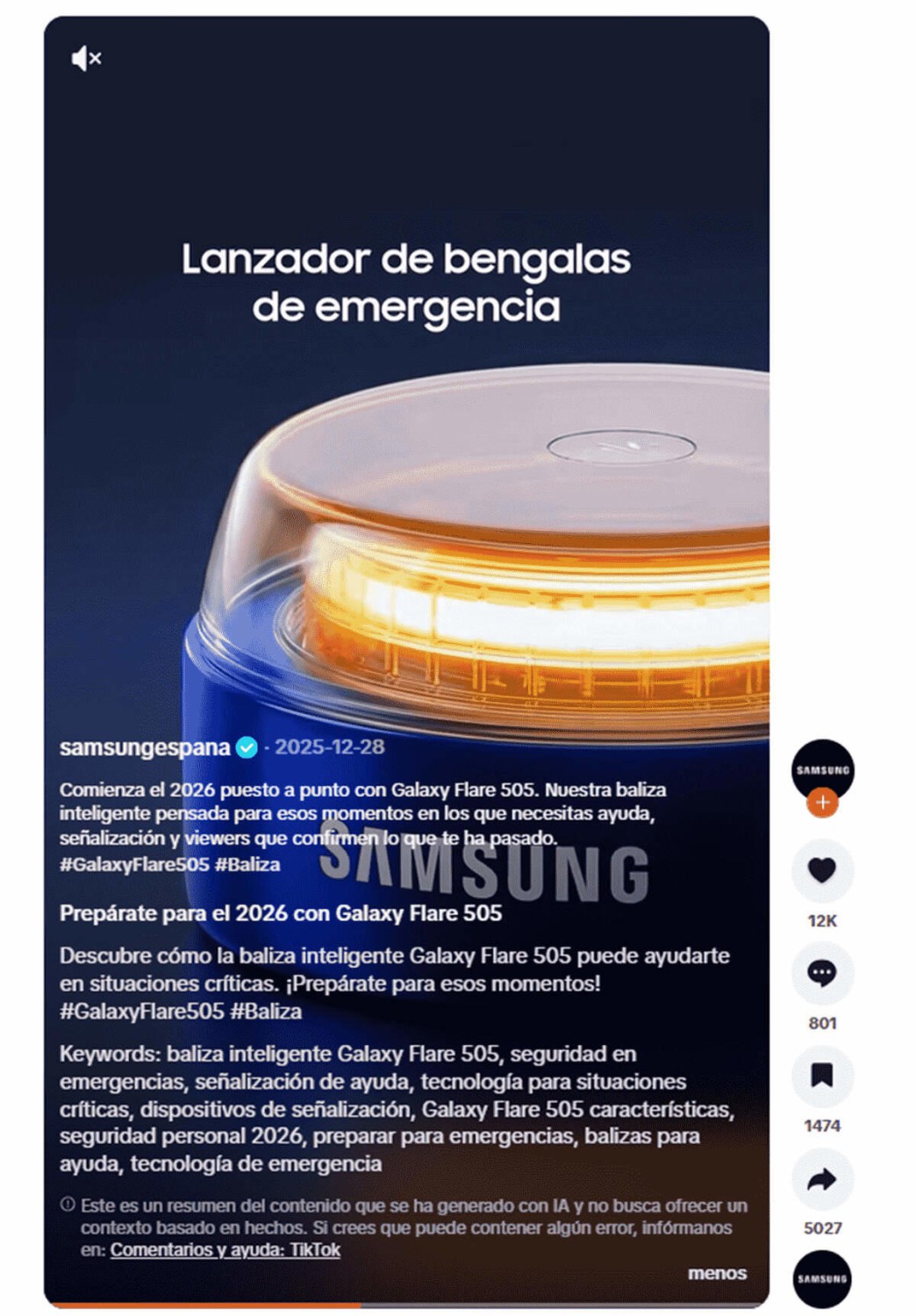 ¿Por qué todos hablan de la baliza V-16 de Samsung? La increíble razón por la que se ha hecho tan viral