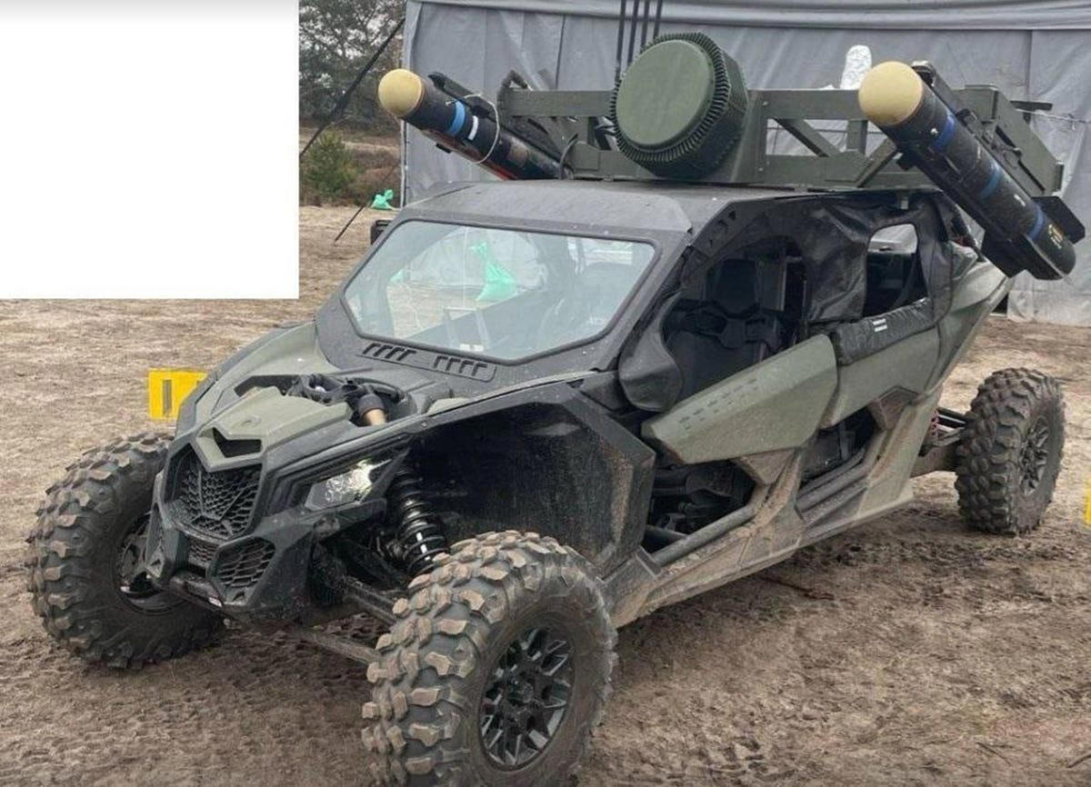 La última arma secreta de Ucrania es este 'side by side' que caza y derriba los drones rusos