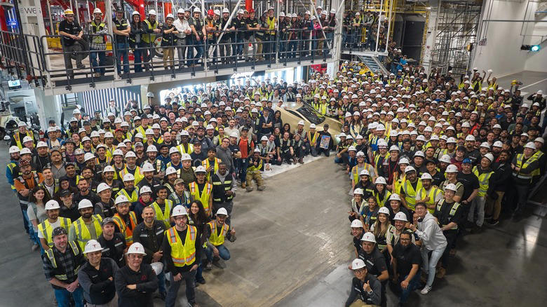 Tesla, Tesla claims it's already built a Cybercab on the production line