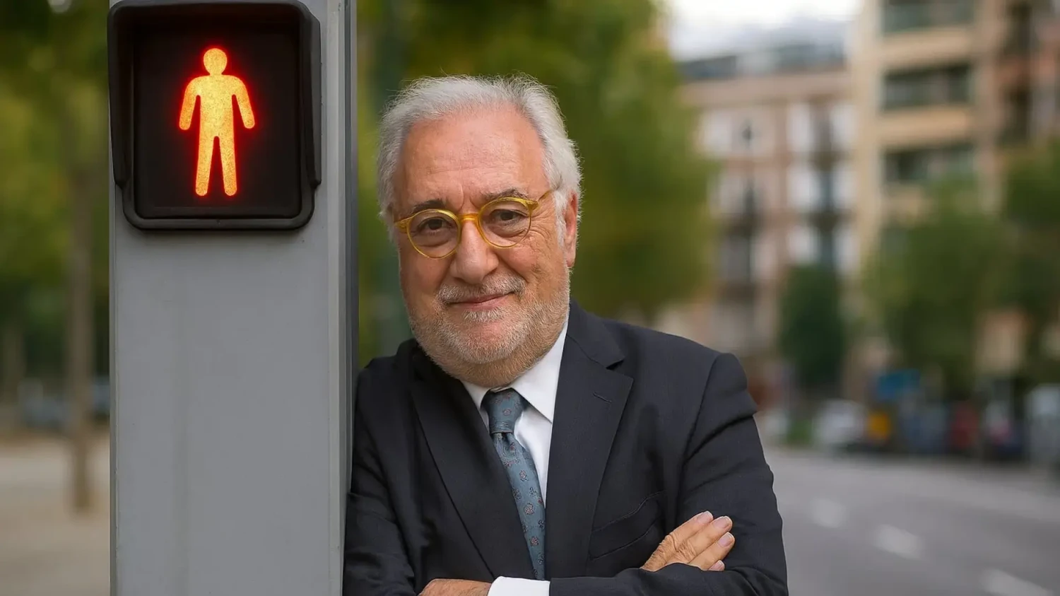 Pere Navarro, director de la DGT, crea una nueva polémica con su propuesta: poner un "palo que tenga la luz, el semáforo, una señal y una papelera"