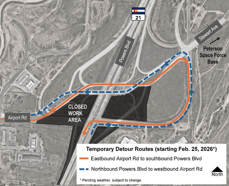 CDOT to open new bridges, ramps at Powers and Airport