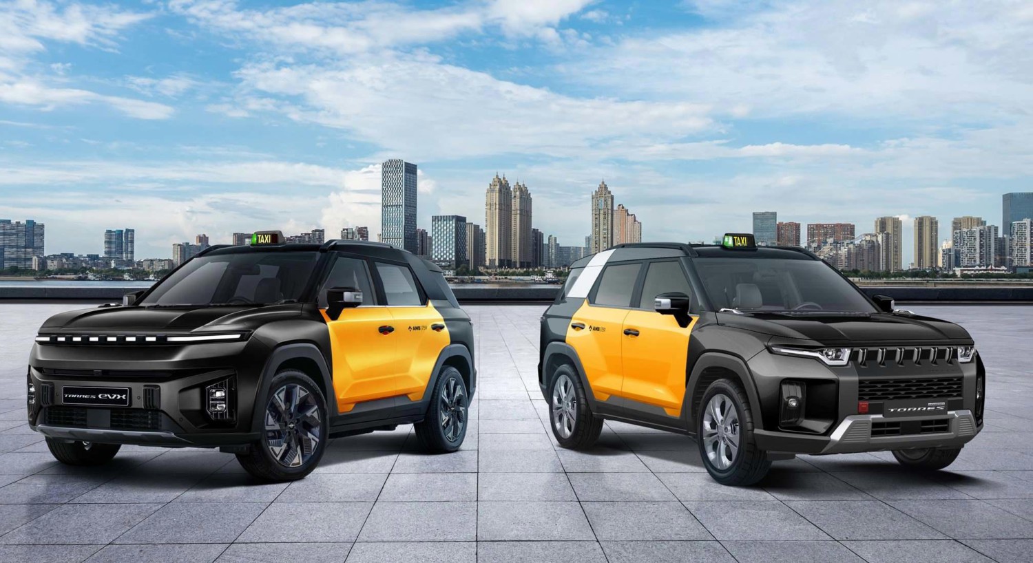 KGM Torres EVX y HEV ya son taxi en Madrid y Barcelona