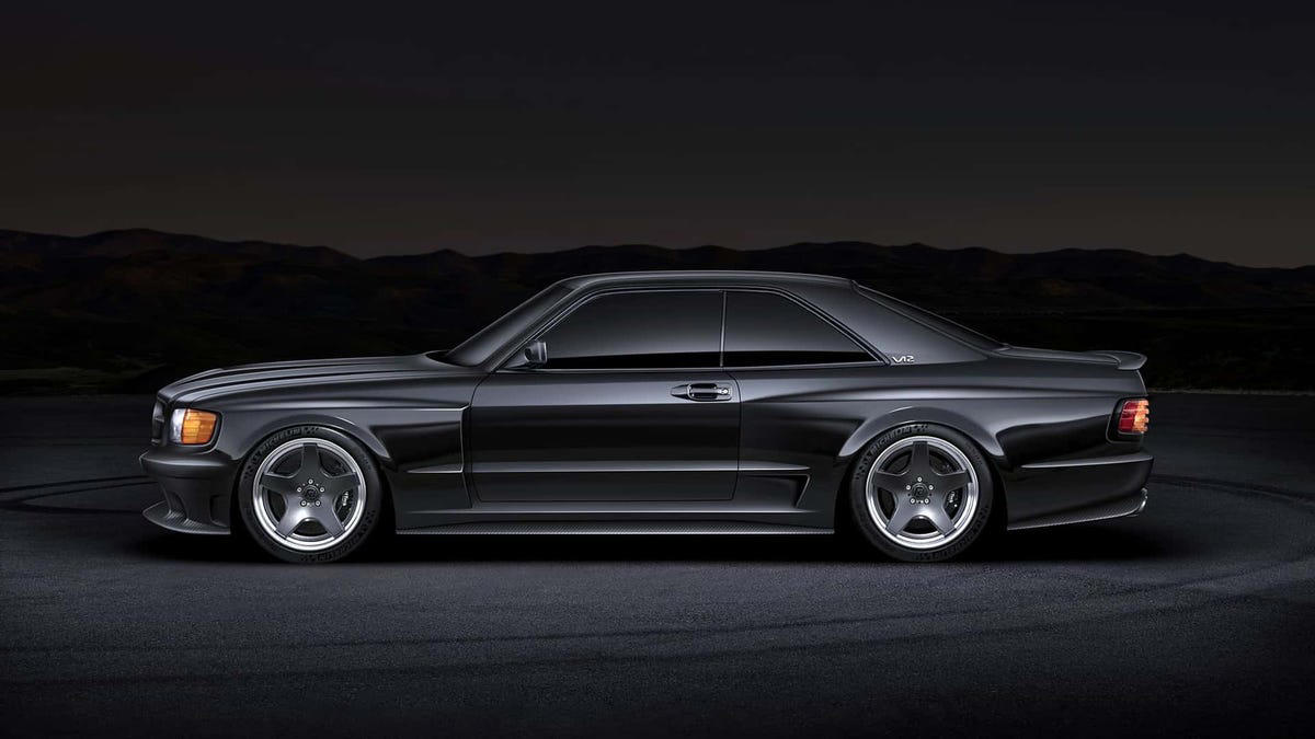 ¿A quién no le gusta este restomod? Un Mercedes SEC con el motor del Pagani Zonda