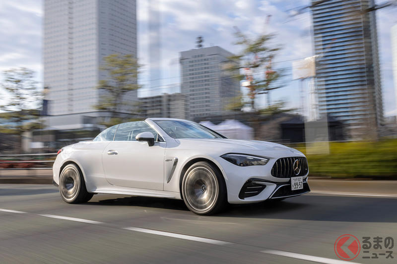 国産＆外車の最新「大排気量オープンカー」が気持ちイイ! 間もなく終了のレクサスV8×メルセデスAMG直6を比較検証! 見えてきたそれぞれのキャラとは