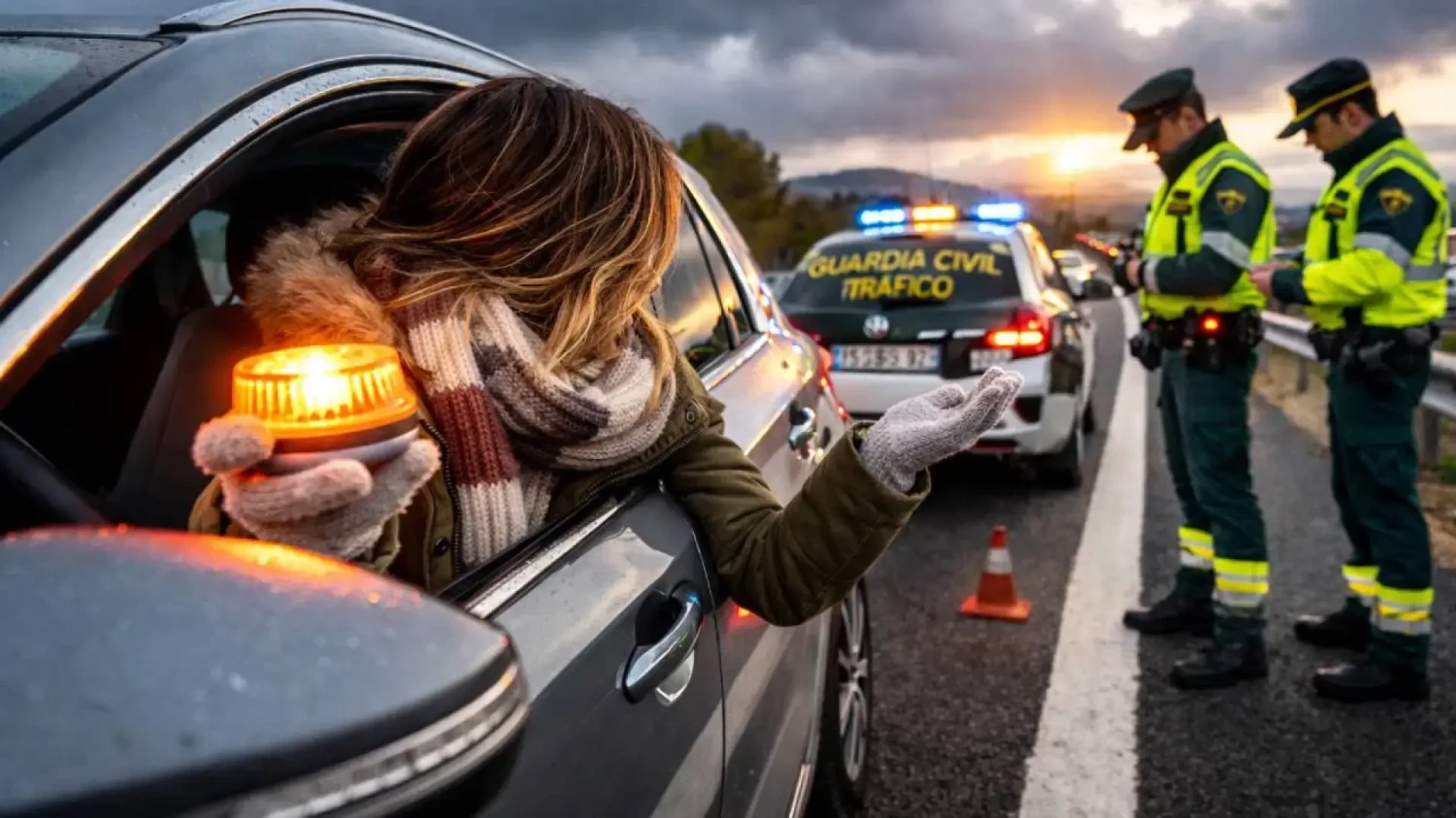 Da igual si llevas la baliza V16 en la guantera pero no cumples esta norma. La Guardia Civil multa con hasta 200 euros