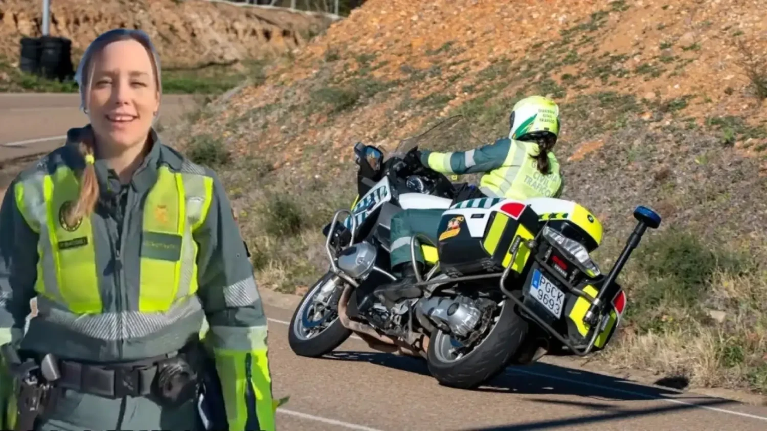 Paqui, una de las 35 mujeres motoristas de la Guardia Civil: "Proteger también es esto"