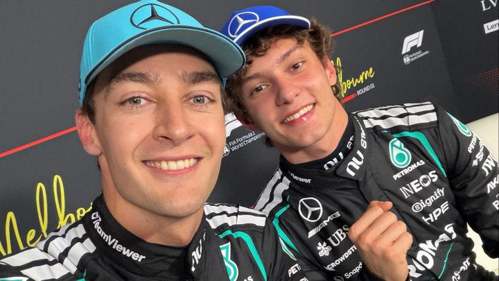 La suerte está con Antonelli: de un accidente a escapar de una penalización y un momento surrealista, saliendo 2º en Albert Park