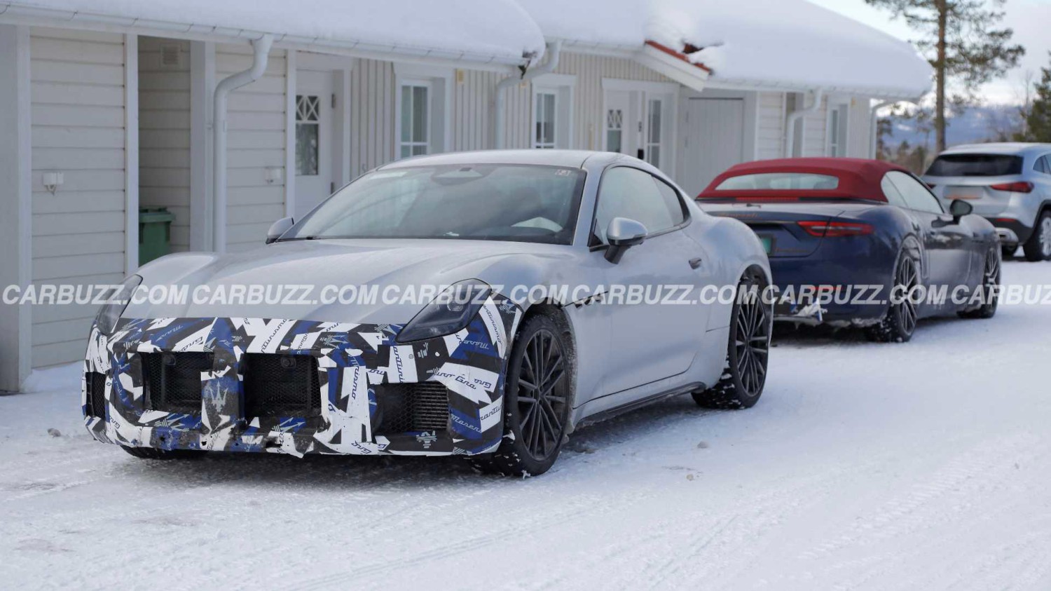 Spy shots catch Maserati GranTurismo and GranCabrio hiding a new nose