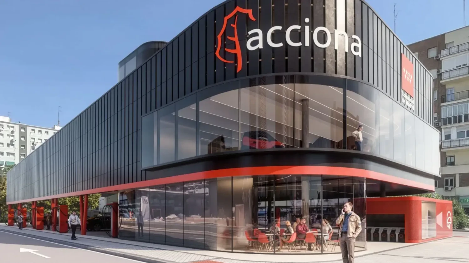 Ayuso tira la casa por la venta con una 'megaelectrolinera' de 1.281 metros cuadrados que pondrá en medio de la Castellana