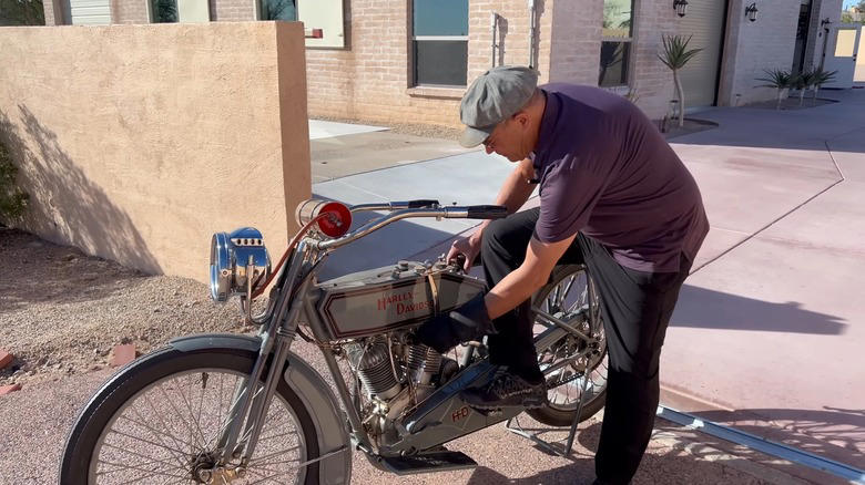 Why early Harley-Davidsons had bicycle pedals
