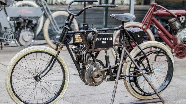 Why early Harley-Davidsons had bicycle pedals