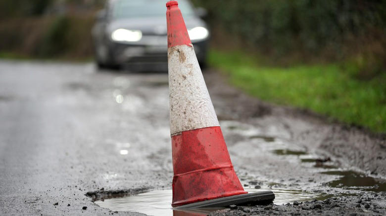 You just hit a pothole, time to pull over and do these things