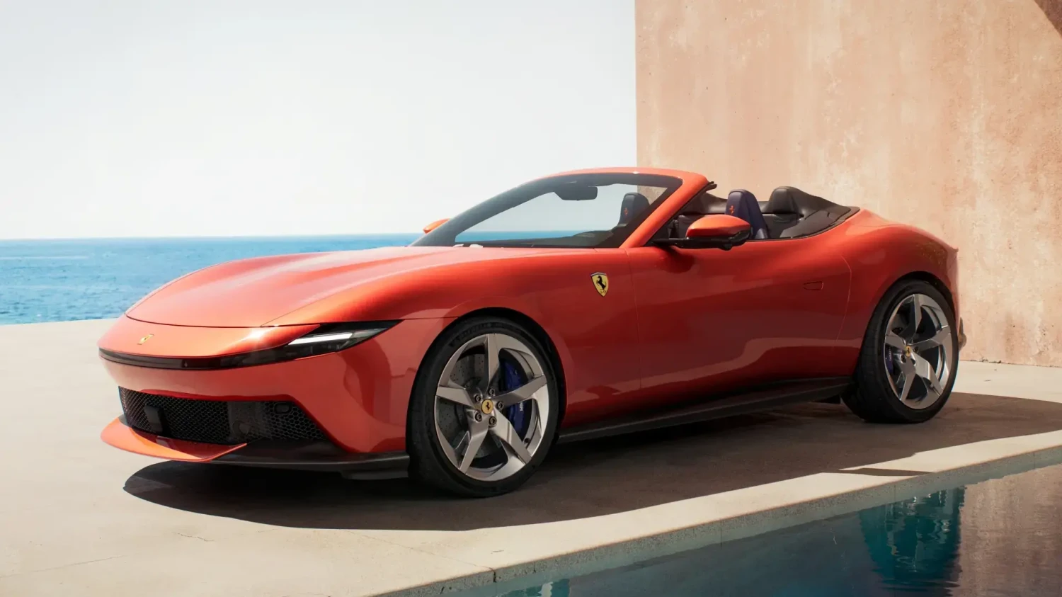 Ferrari, Ferrari Amalfi Spider, el descapotable de acceso tiene un motor V8 de 640 CV