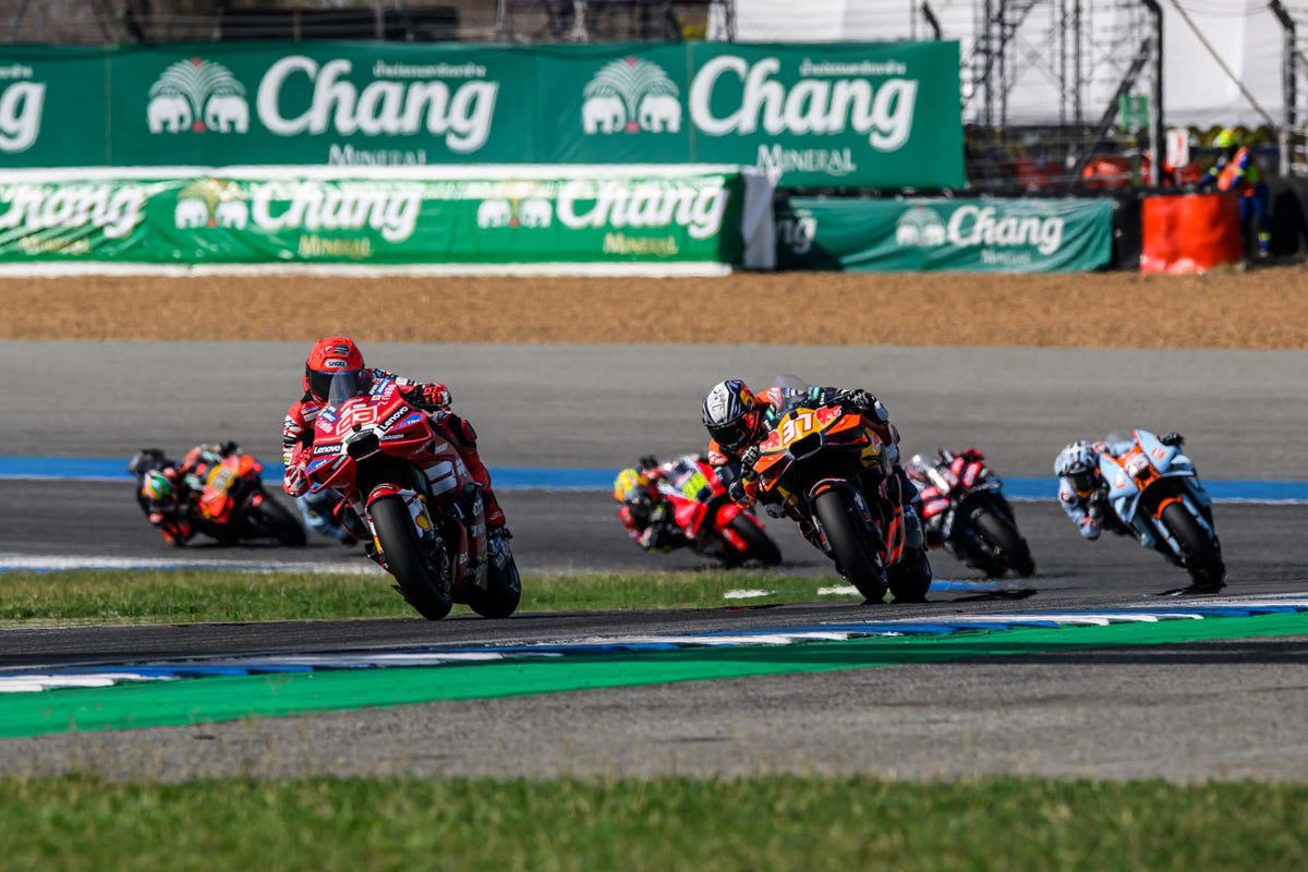 Marc Márquez, sobre el potencial de Pedro Acosta y Marco Bezzecchi en el GP de Brasil: "Están a gran nivel"