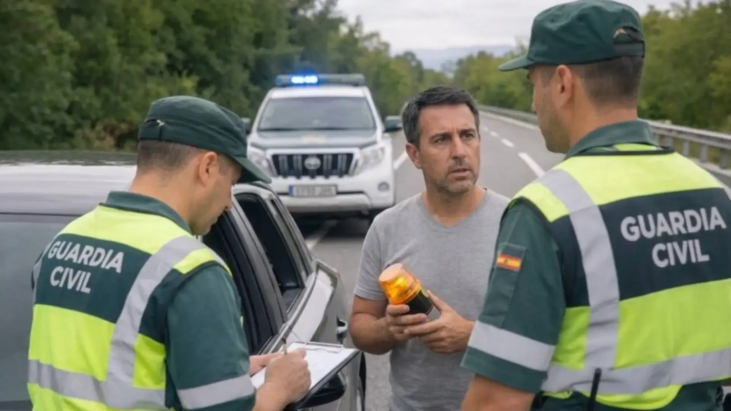 Multa de 200 euros aunque lleves la baliza V16 si te olvidas de uno de estos cinco otros obligatorios en tu coche