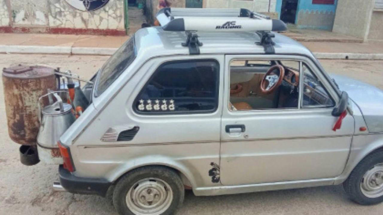 Cuban mechanic powers his car with charcoal amid fuel shortages