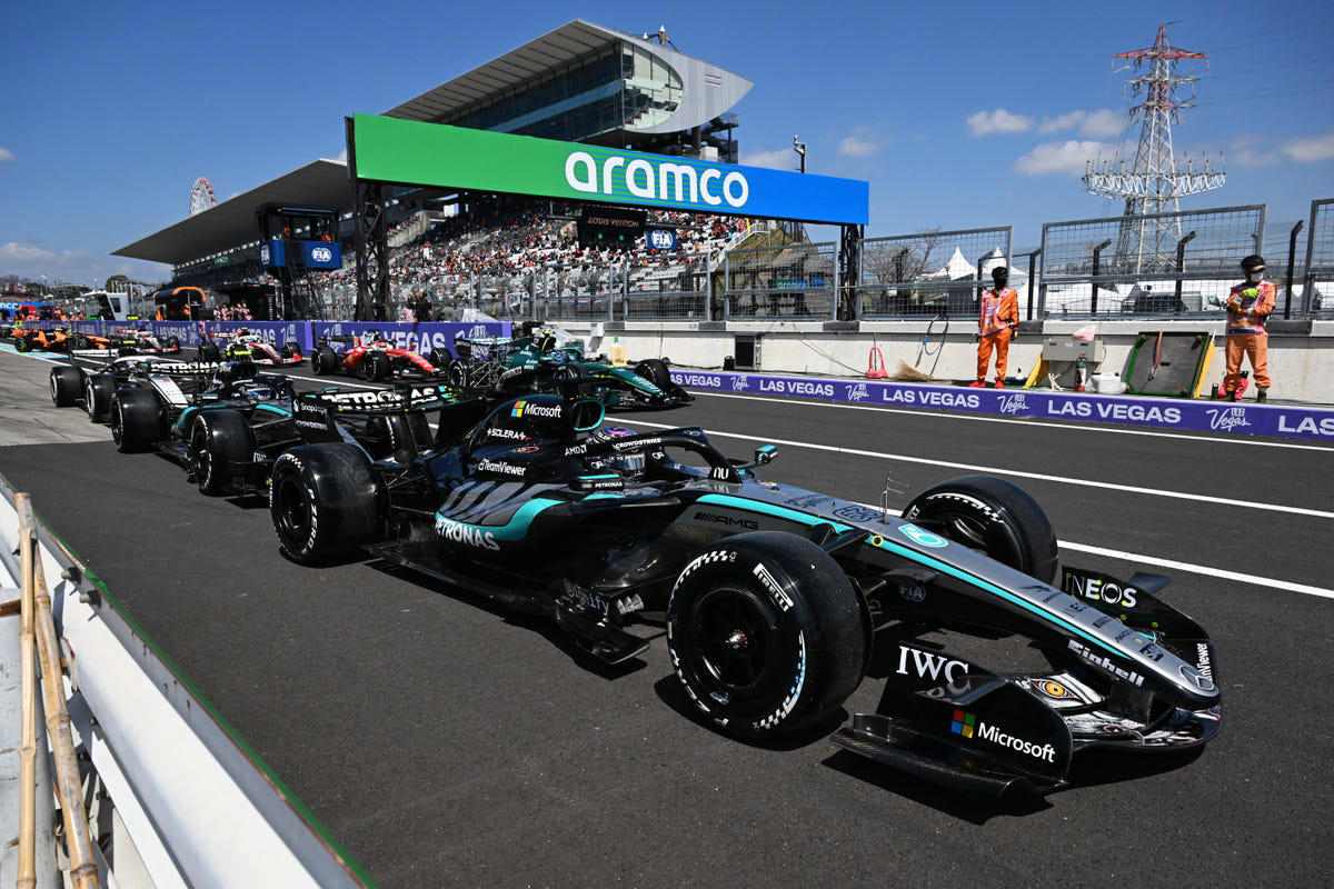 Mercedes, Mercedes arrasa en los libres 3 del GP de Japón de F1: las ocho décimas de la vergüenza