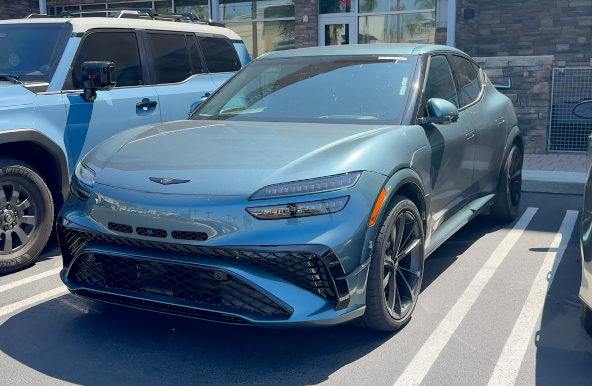 US-spec Genesis GV60 Magma spotted looking anything but boring